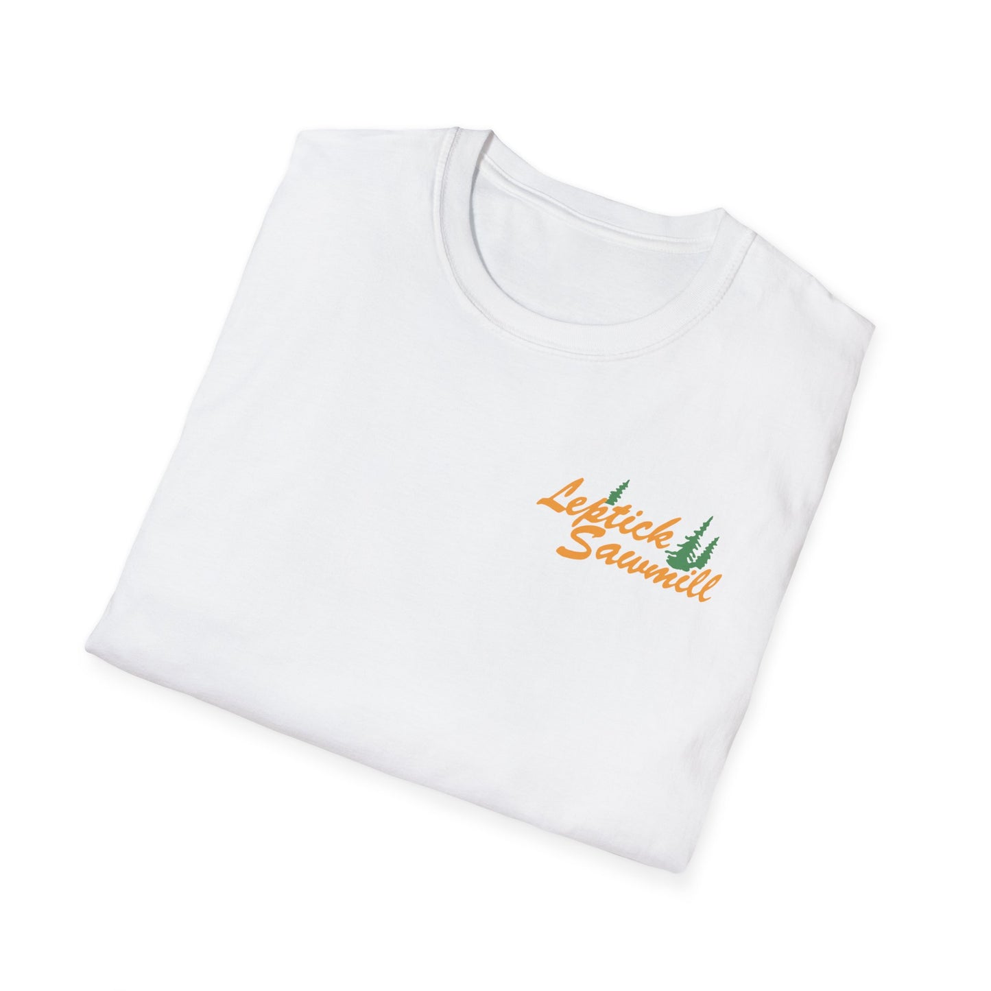 Leptick Sawmill Logo Front Loose Fit Softstyle T-Shirt