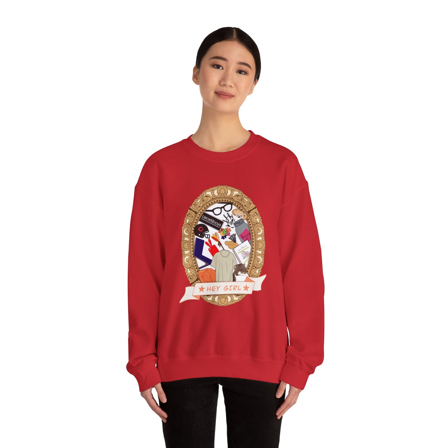 Hey Girl Heavy Blend™ Crewneck Sweatshirt