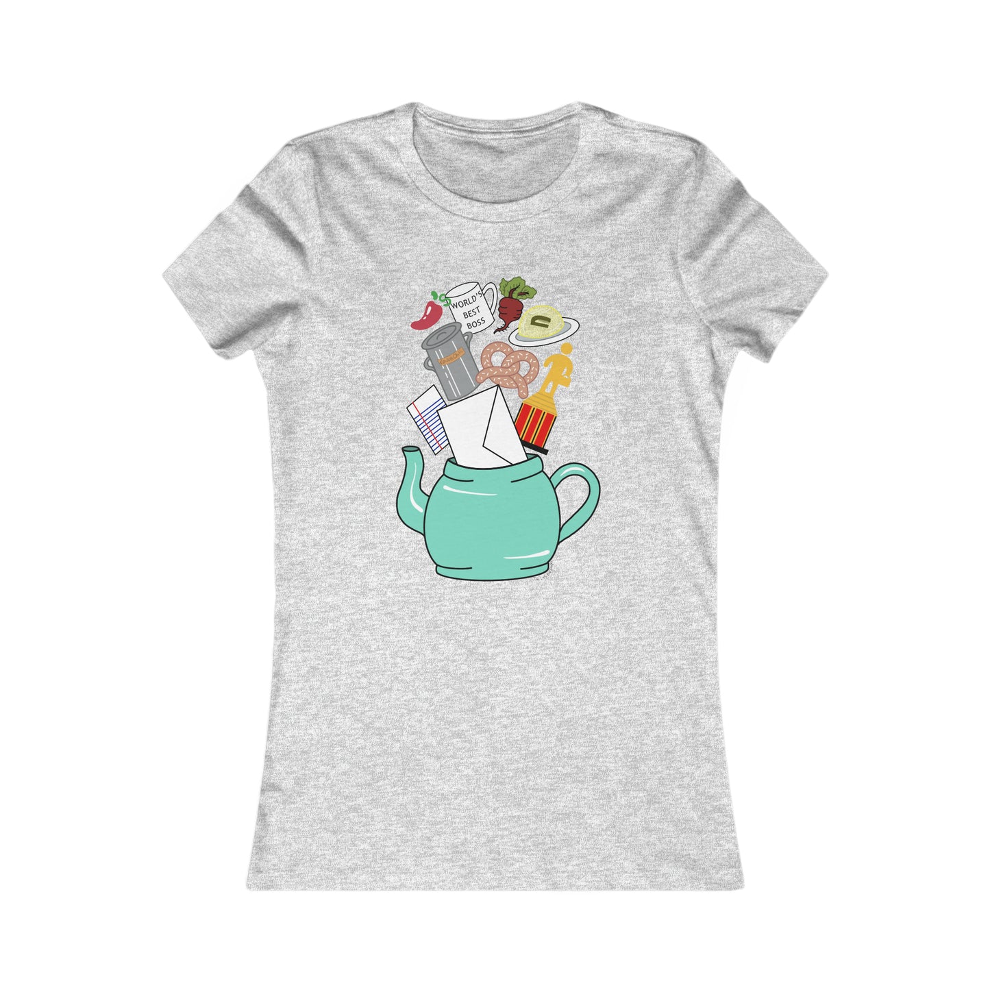 Office Teapot Fitted Tee