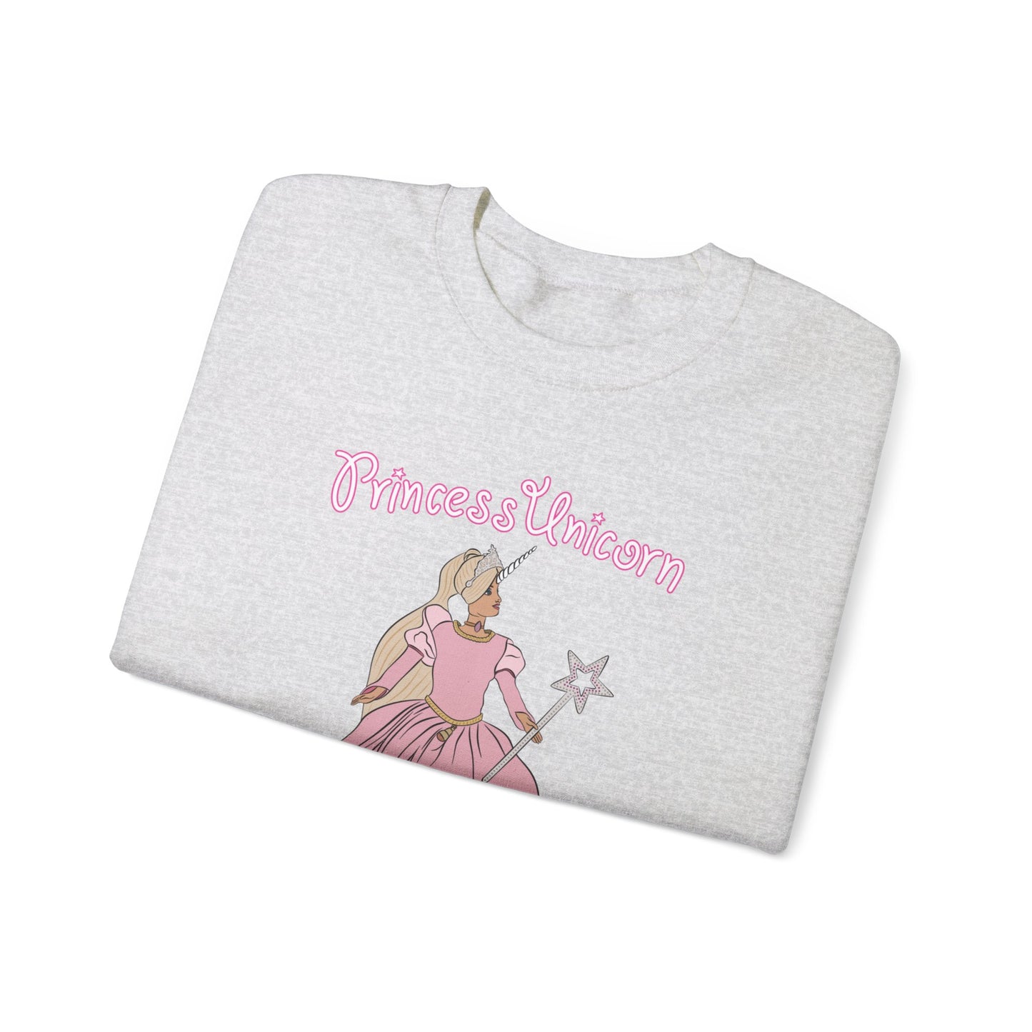 White Princess Unicorn Heavy Blend™ Crewneck Sweatshirt