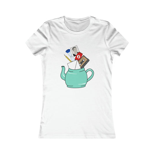 Pam's Secret Santa Teapot Fitted Tee