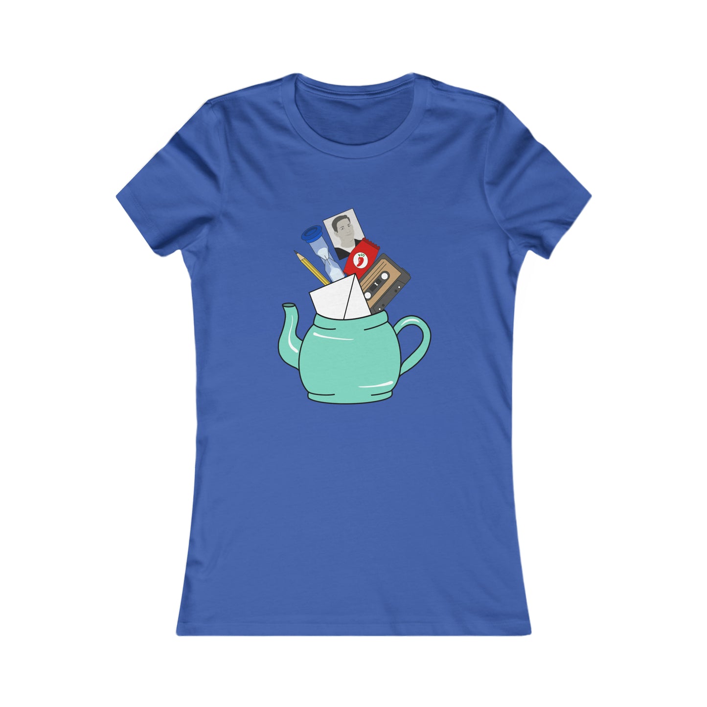 Pam's Secret Santa Teapot Fitted Tee