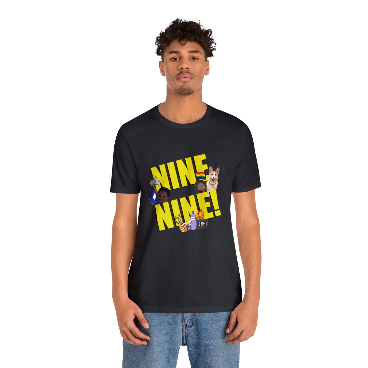 Nine-Nine Loose Fit Jersey Short Sleeve Tee
