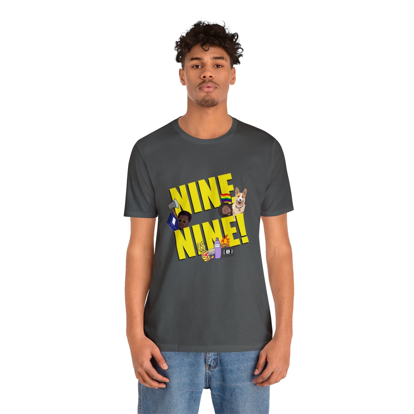 Nine-Nine Loose Fit Jersey Short Sleeve Tee