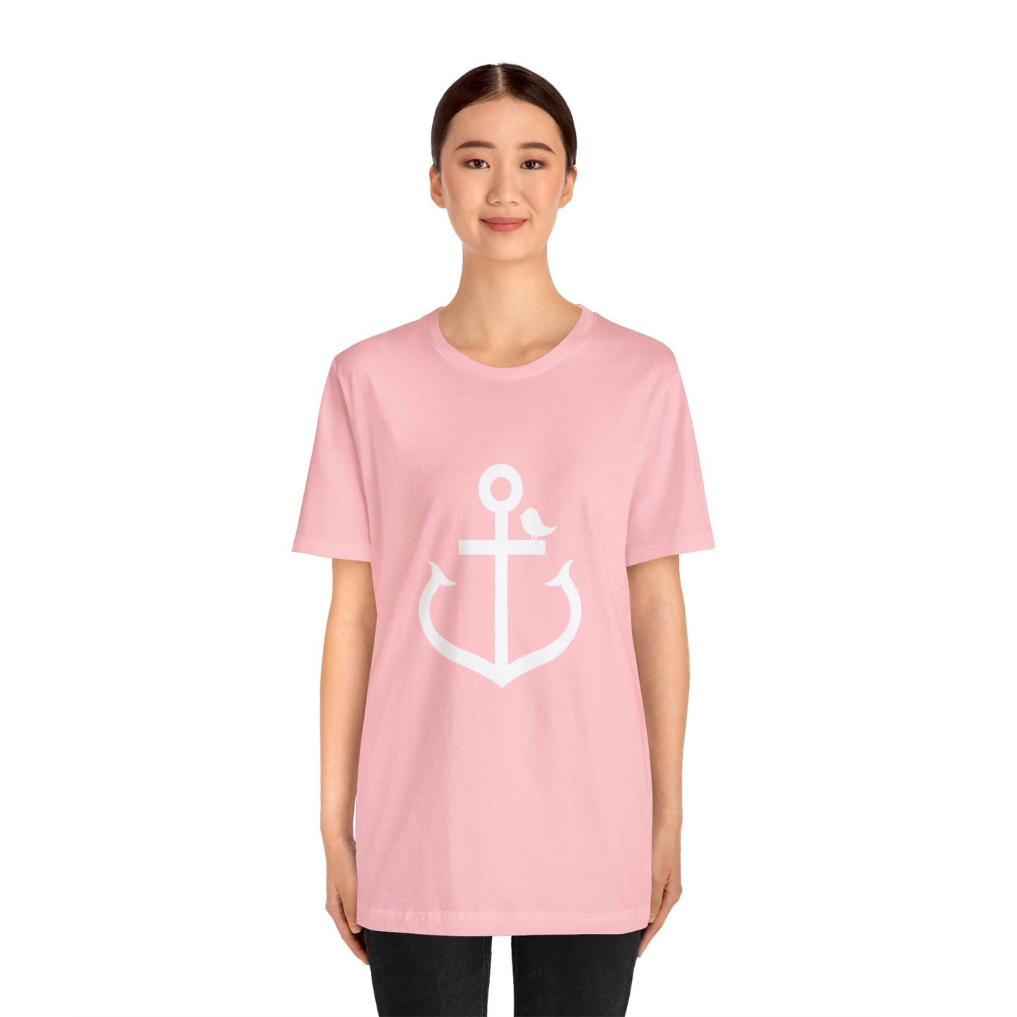 Little Anchor Bird Loose Fiit Jersey Short Sleeve Tee