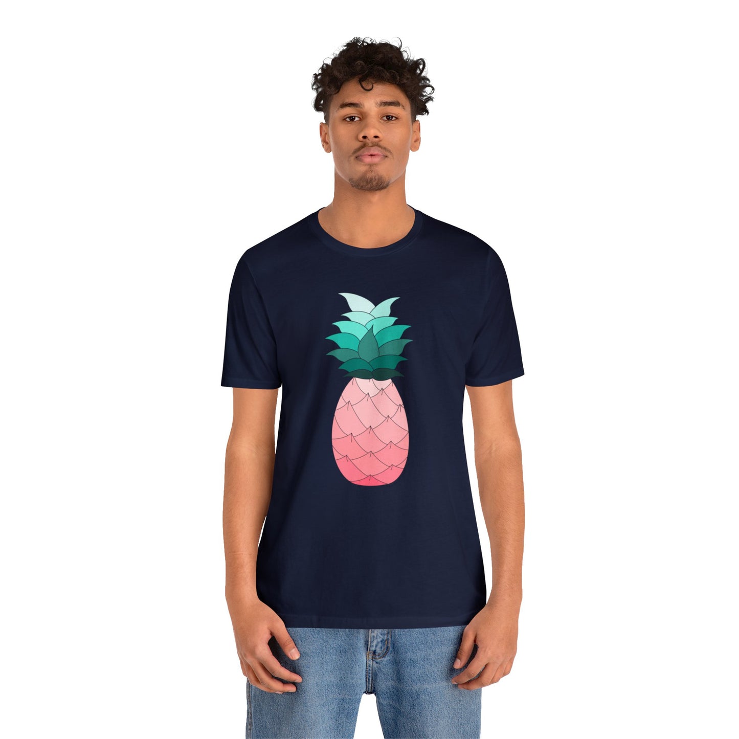 Ombre Pineapple Loose Fit Jersey Short Sleeve Tee