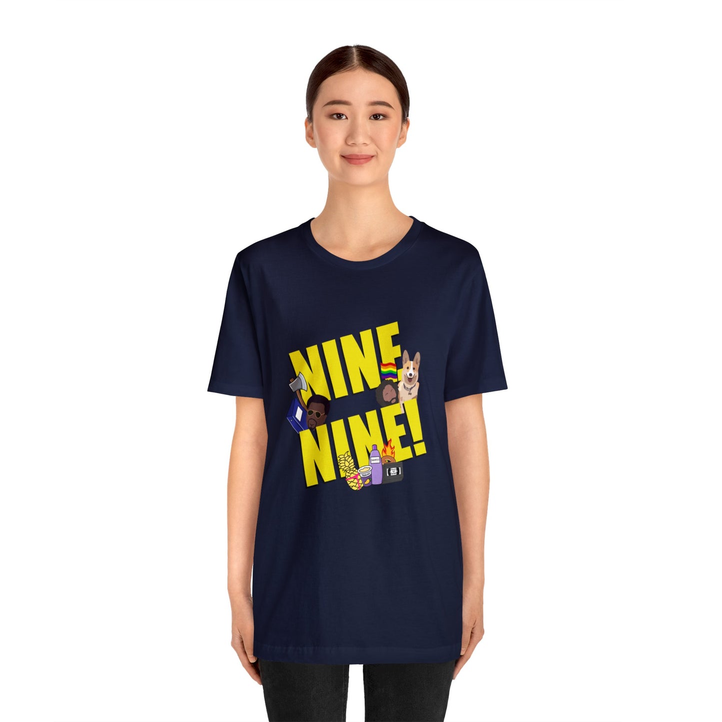 Nine-Nine Loose Fit Jersey Short Sleeve Tee