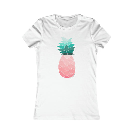 Ombre Pineapple Fitted Tee