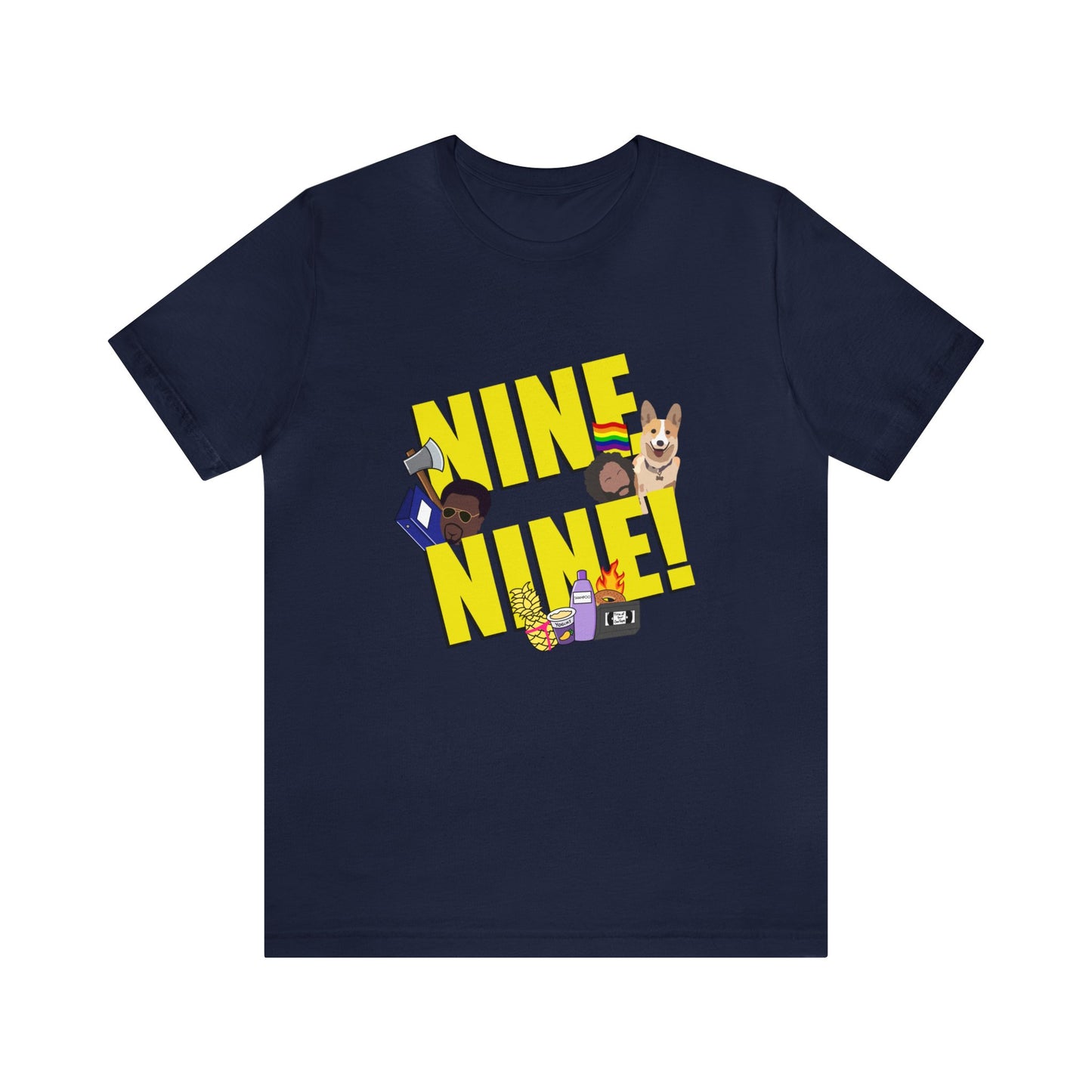 Nine-Nine Loose Fit Jersey Short Sleeve Tee
