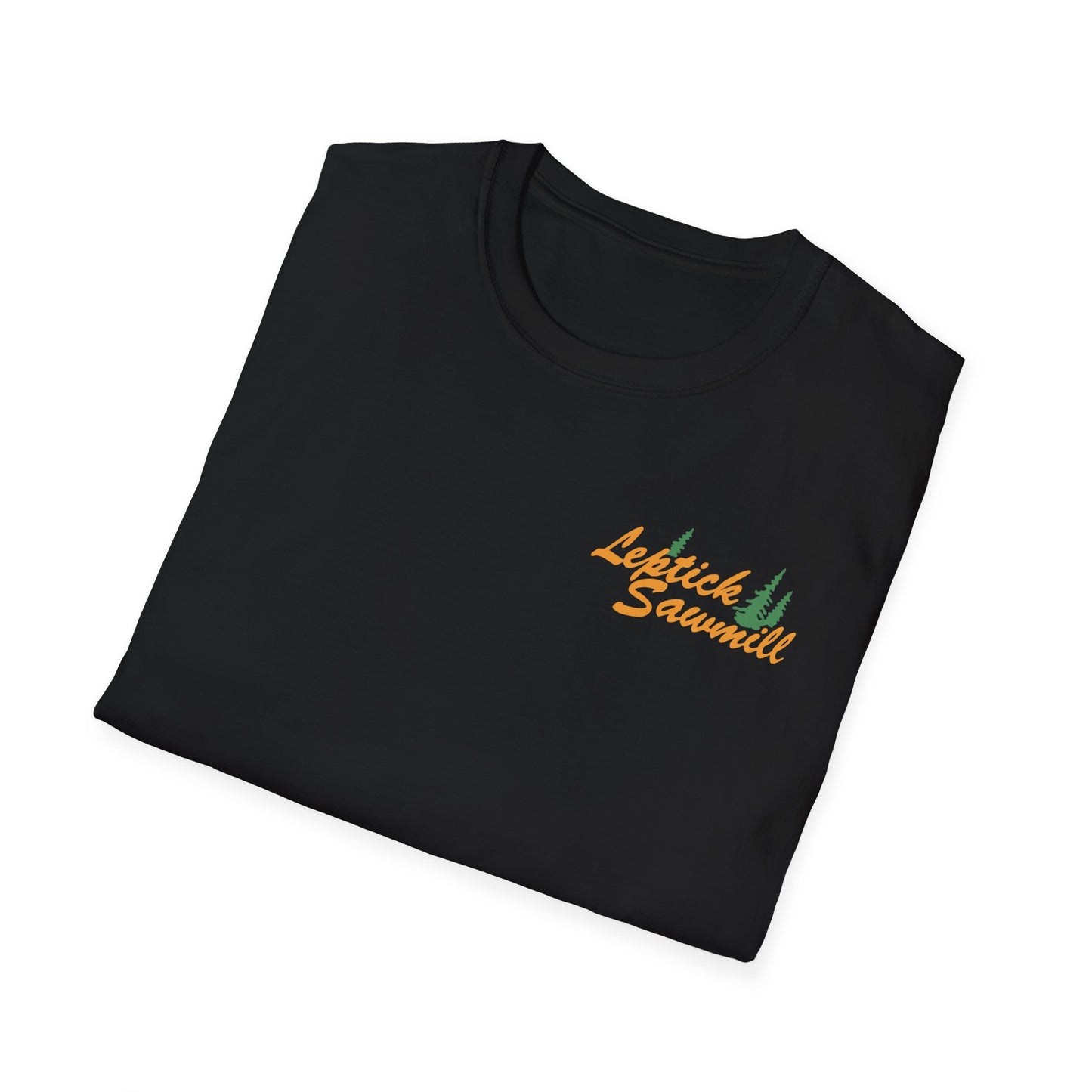 Leptick Sawmill Logo Front Loose Fit Softstyle T-Shirt