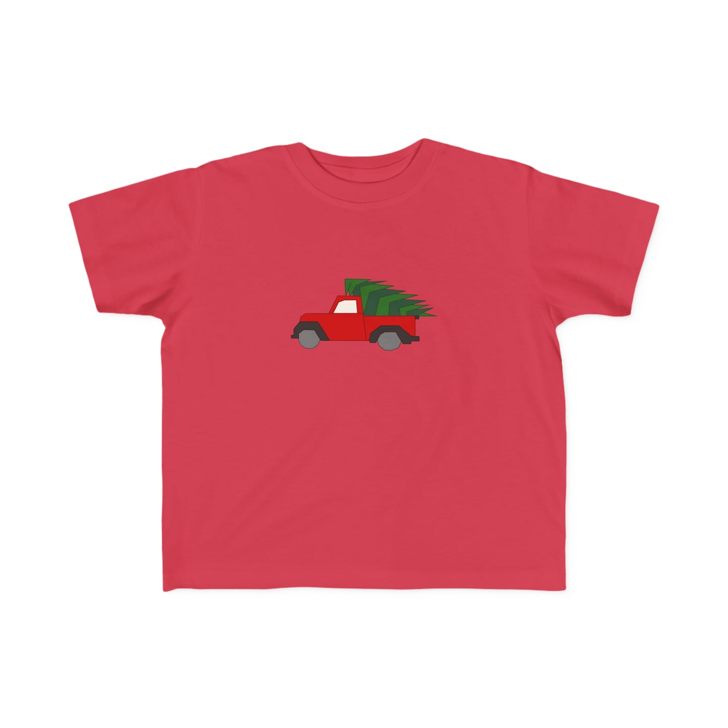 Little Red Christmas Truck Toddler Fine Jersey Tee