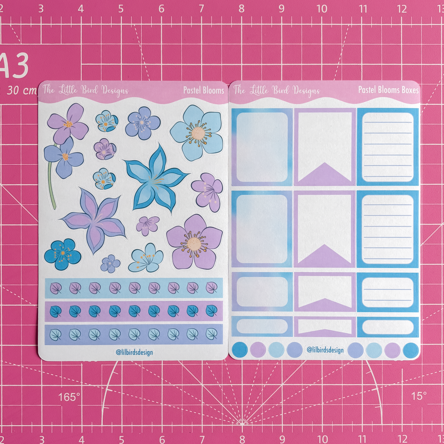 Pastel Blooms Stickers – Sticker Bundle