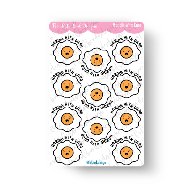 Handle with Care Sticker Sheet