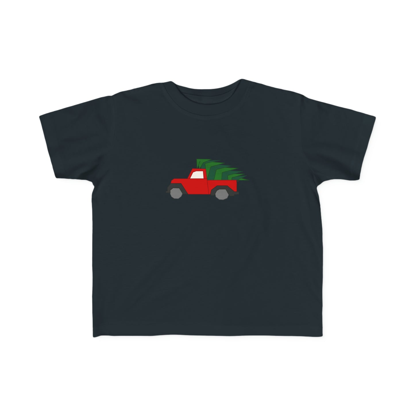 Little Red Christmas Truck Toddler Fine Jersey Tee