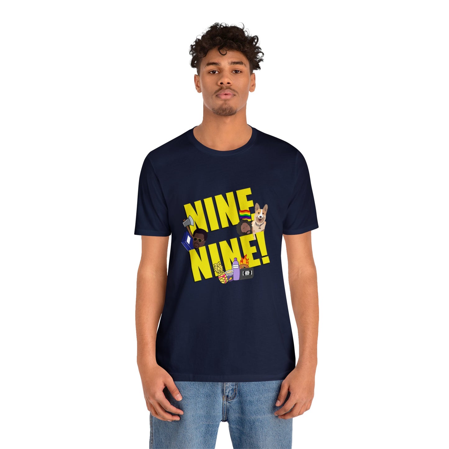 Nine-Nine Loose Fit Jersey Short Sleeve Tee