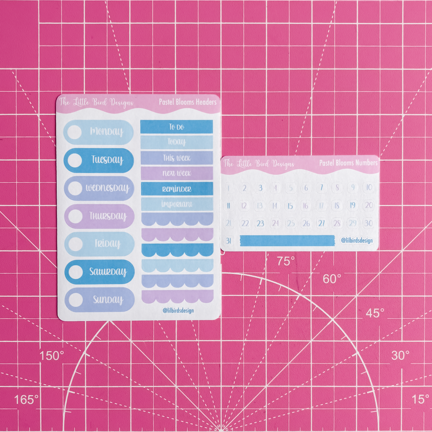 Pastel Blooms Stickers – Sticker Bundle