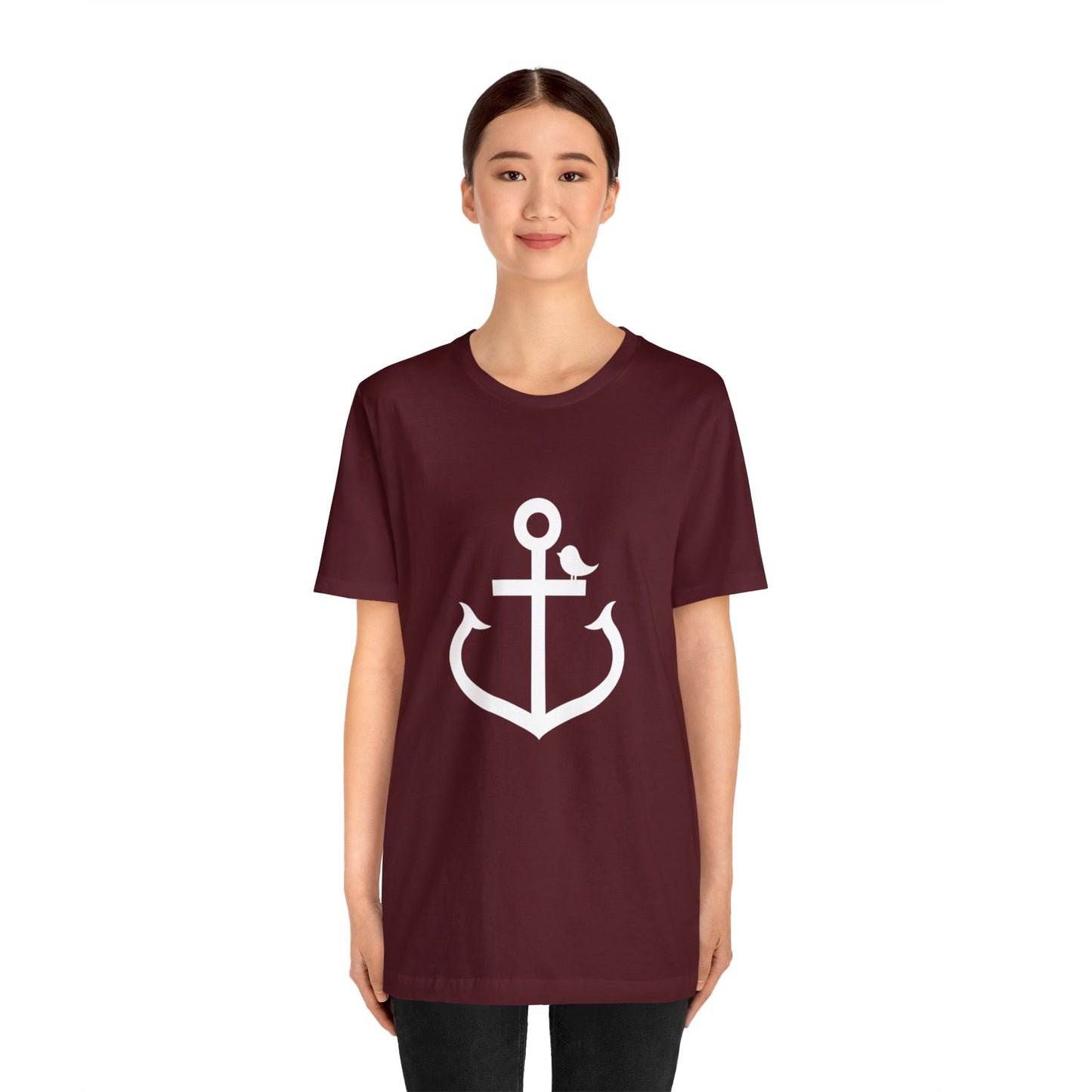 Little Anchor Bird Loose Fiit Jersey Short Sleeve Tee