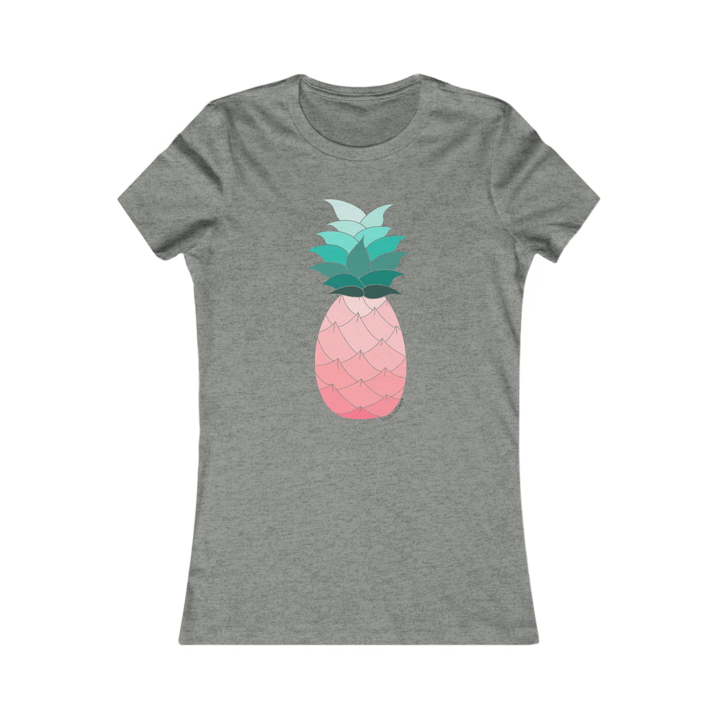 Ombre Pineapple Fitted Tee