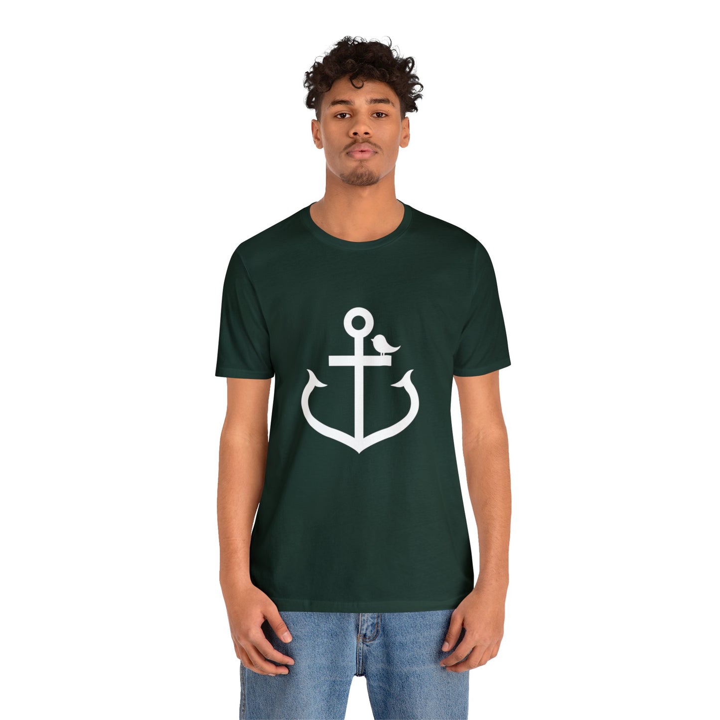 Little Anchor Bird Loose Fiit Jersey Short Sleeve Tee