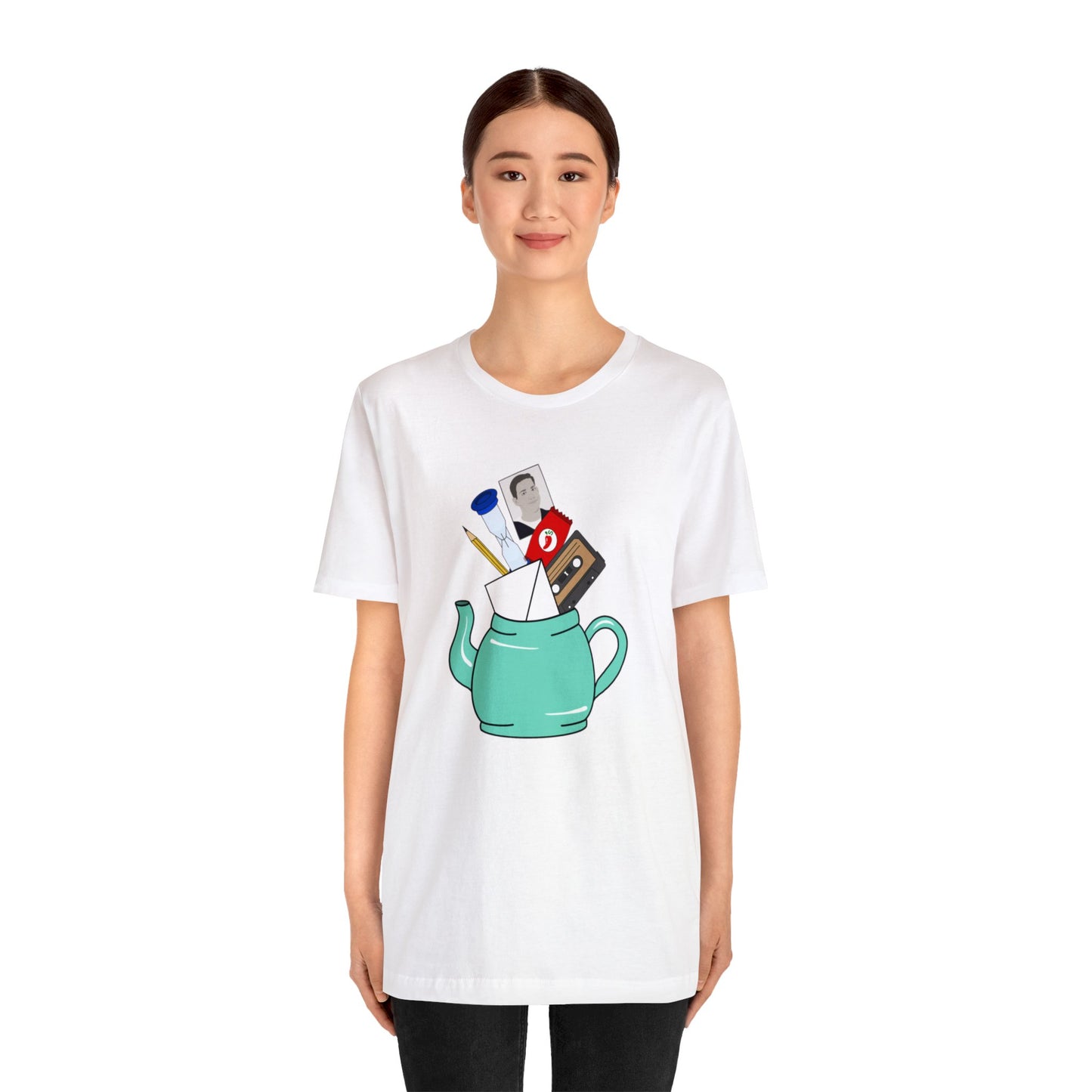 Pam's Secret Santa Teapot Loose Fit Jersey Short Sleeve Tee