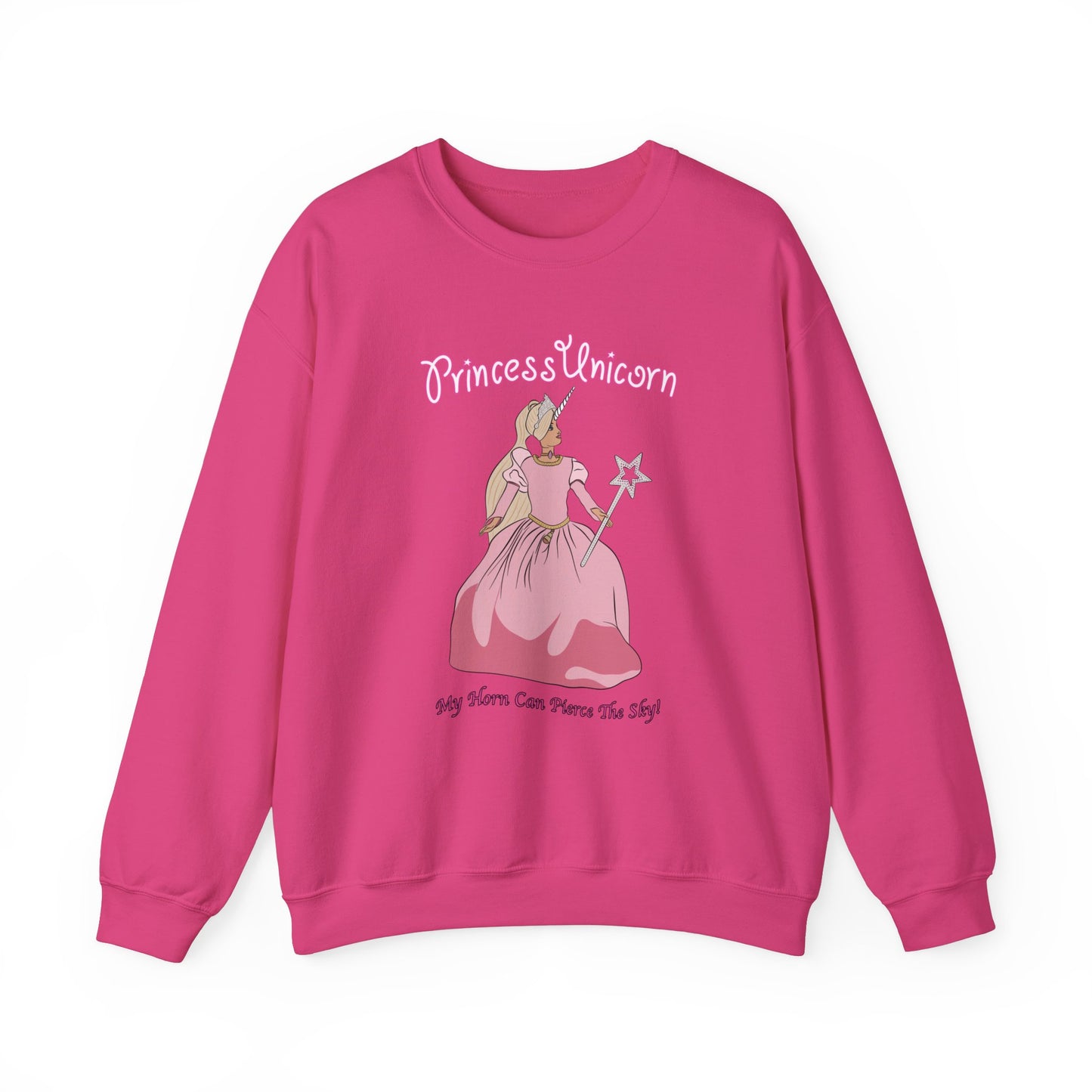 White Princess Unicorn Heavy Blend™ Crewneck Sweatshirt