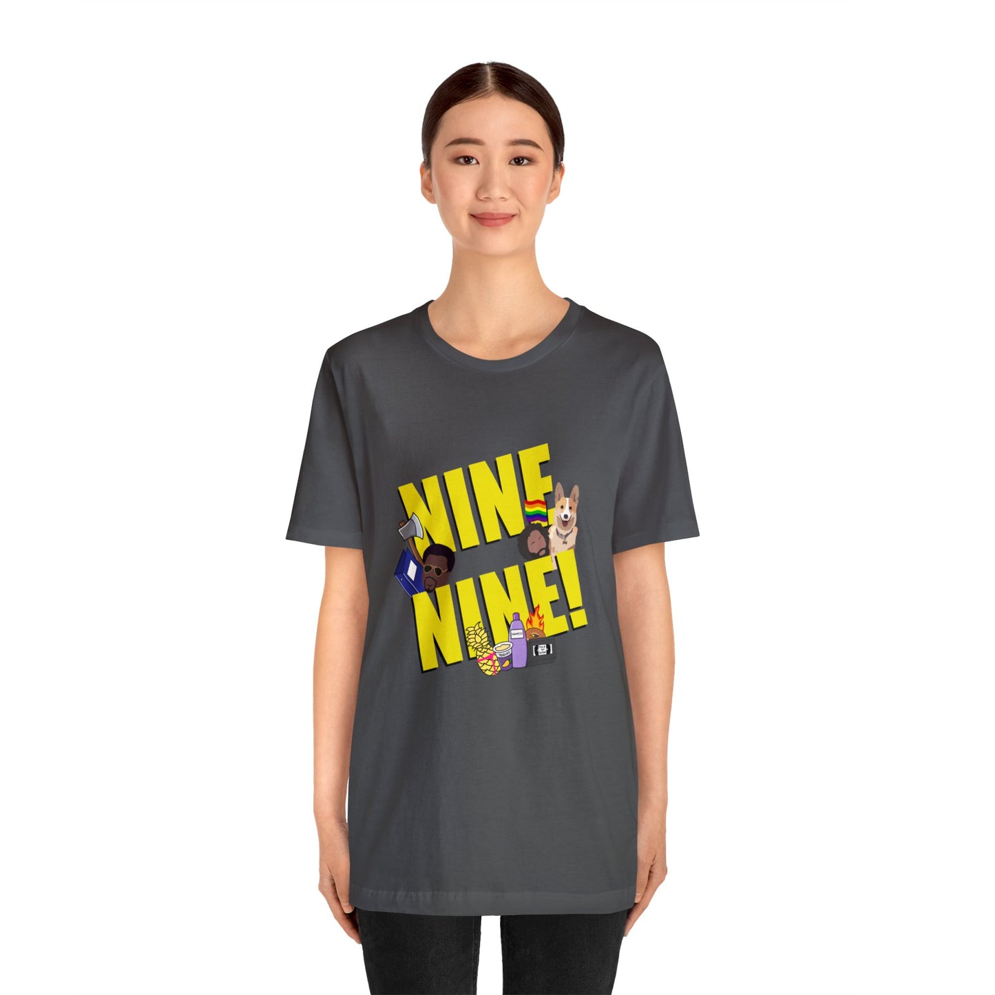 Nine-Nine Loose Fit Jersey Short Sleeve Tee