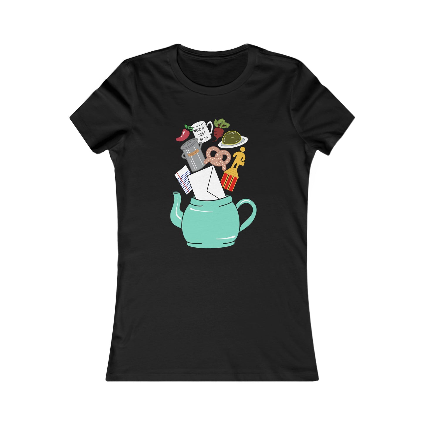 Office Teapot Fitted Tee