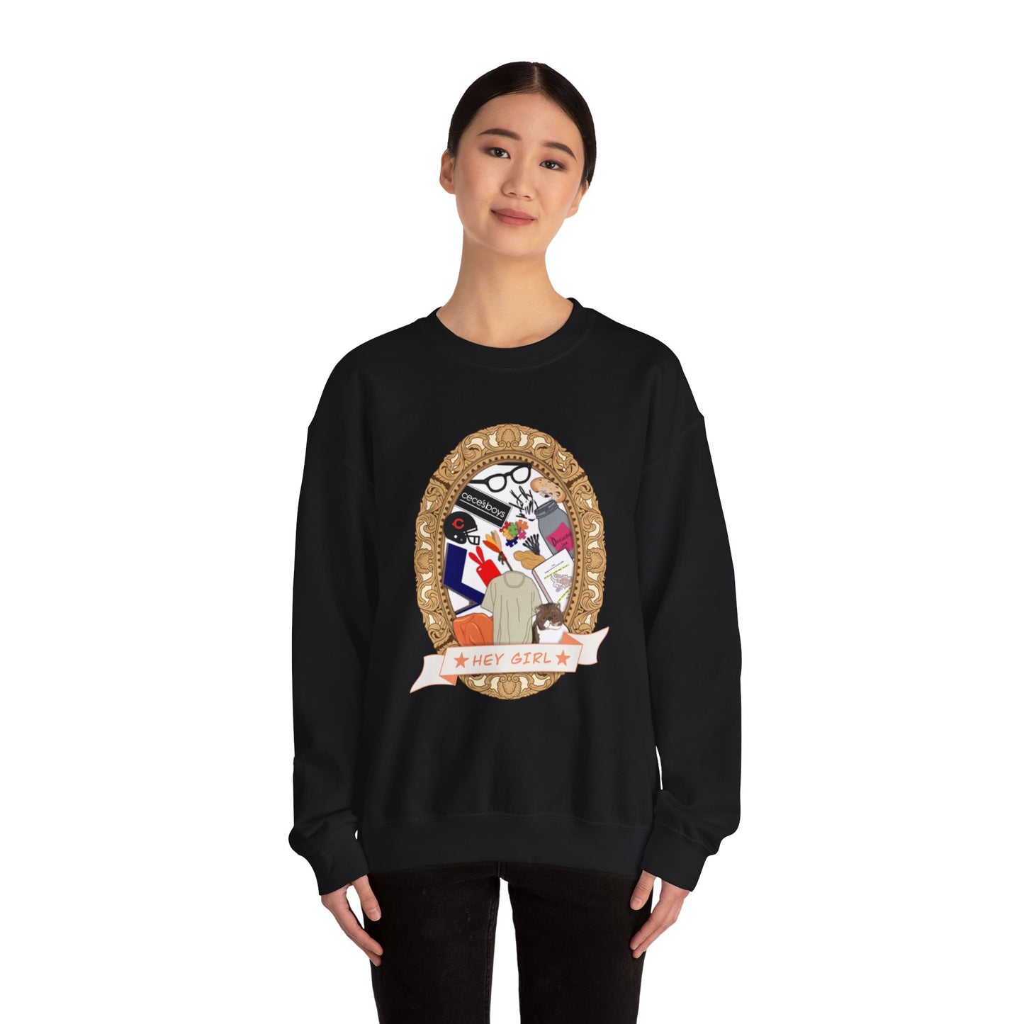 Hey Girl Heavy Blend™ Crewneck Sweatshirt