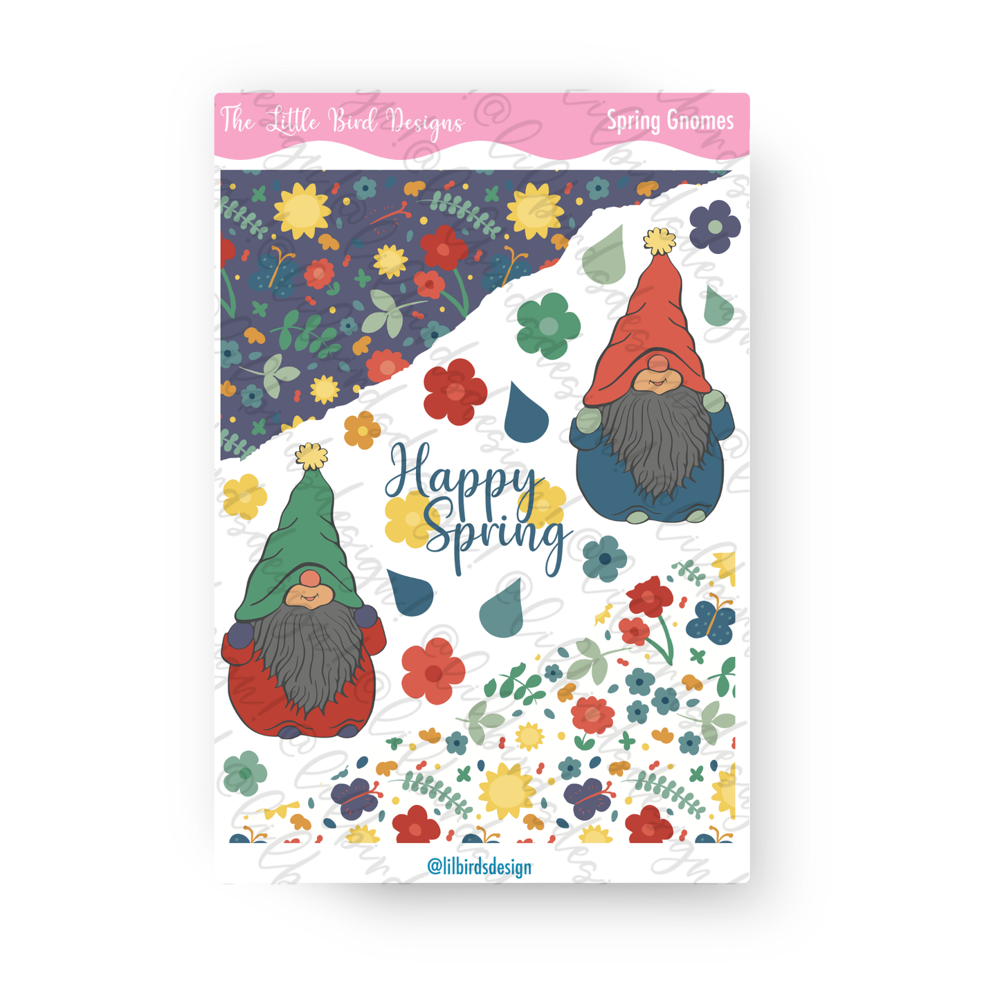 PRINTABLE - Spring Gnomes Sticker Sheets