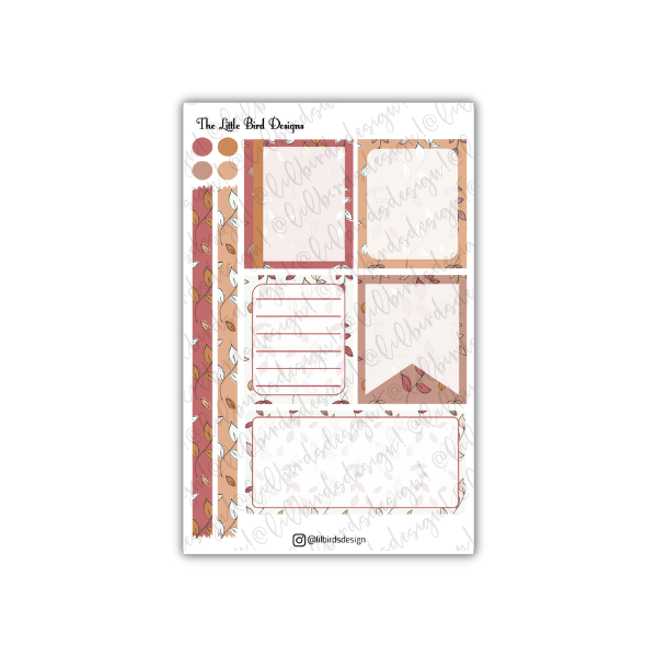 Fallen Leaves – Passion Planner Daily – Sticker Bundle