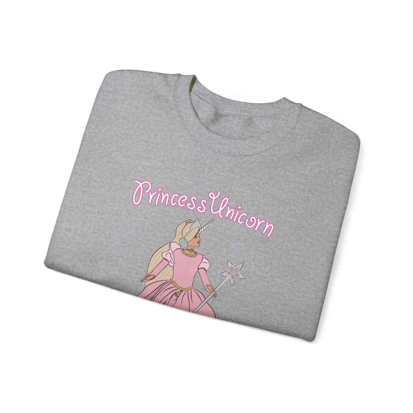 White Princess Unicorn Heavy Blend™ Crewneck Sweatshirt