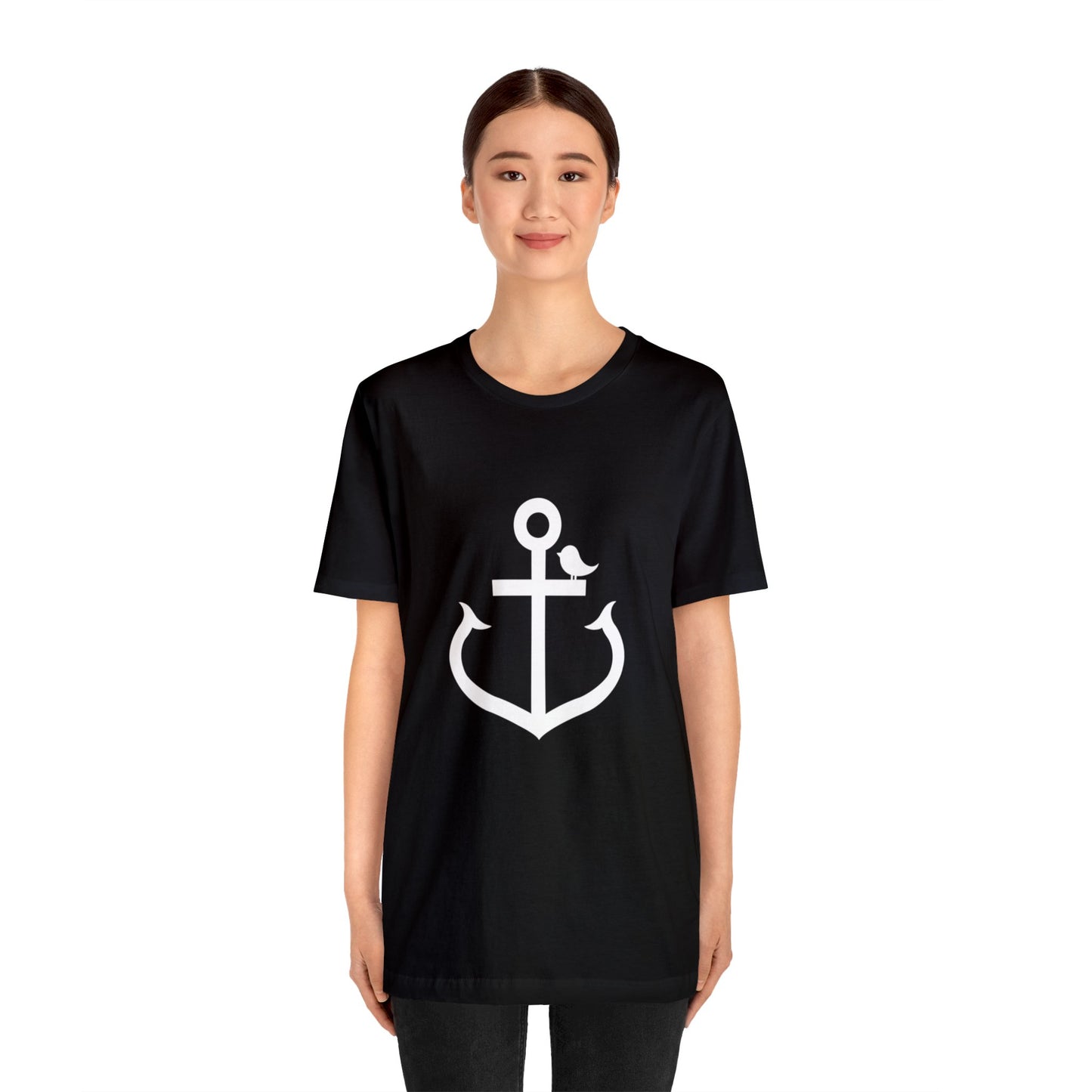 Little Anchor Bird Loose Fiit Jersey Short Sleeve Tee