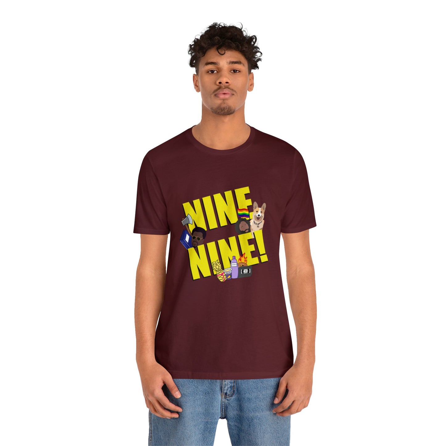 Nine-Nine Loose Fit Jersey Short Sleeve Tee