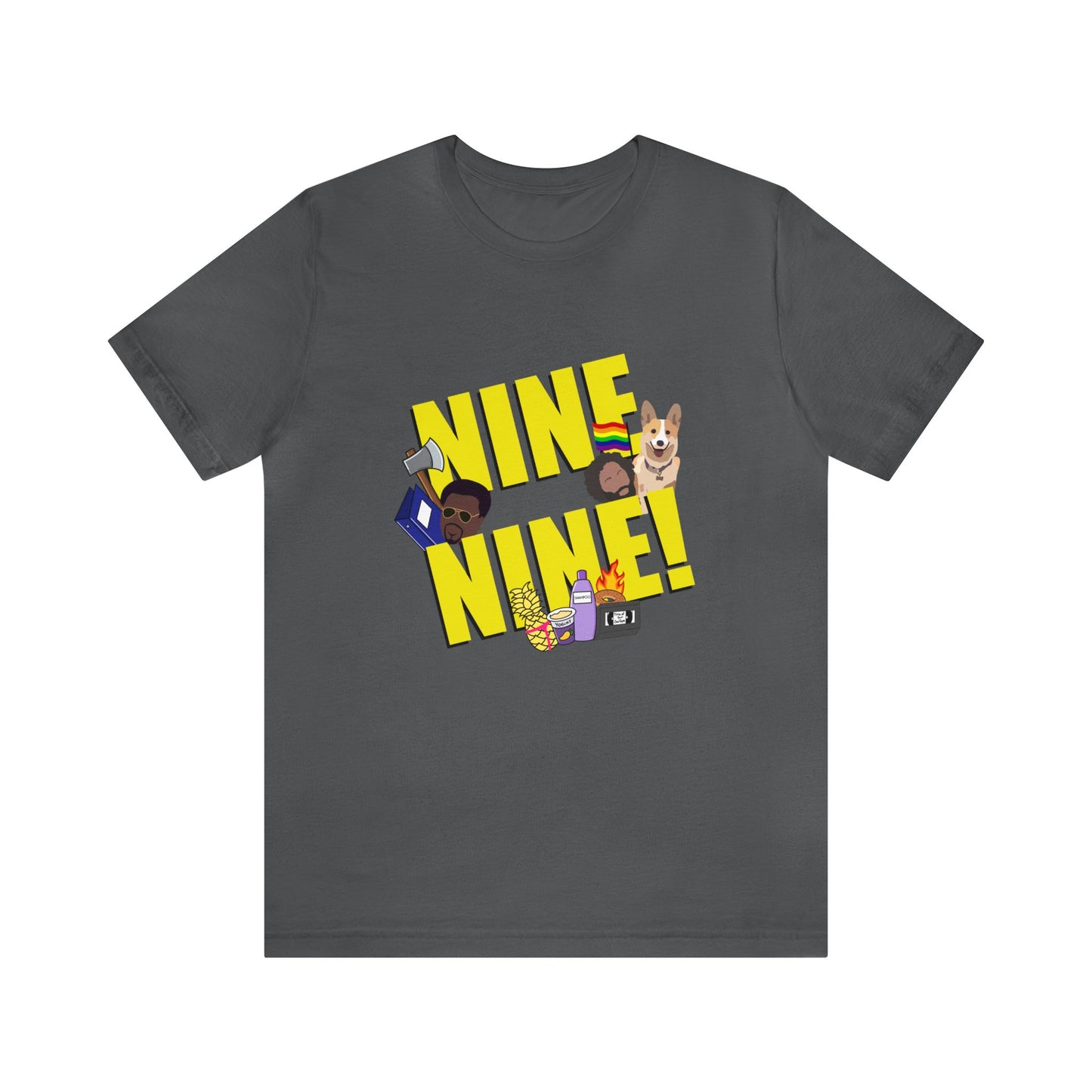 Nine-Nine Loose Fit Jersey Short Sleeve Tee