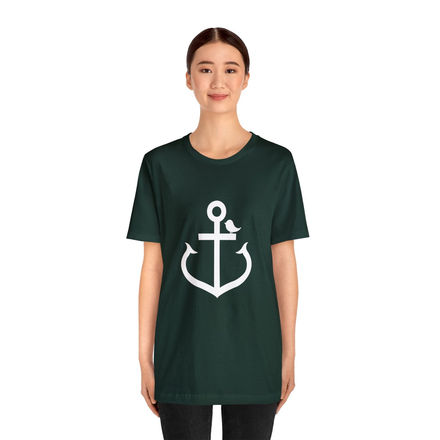 Little Anchor Bird Loose Fiit Jersey Short Sleeve Tee