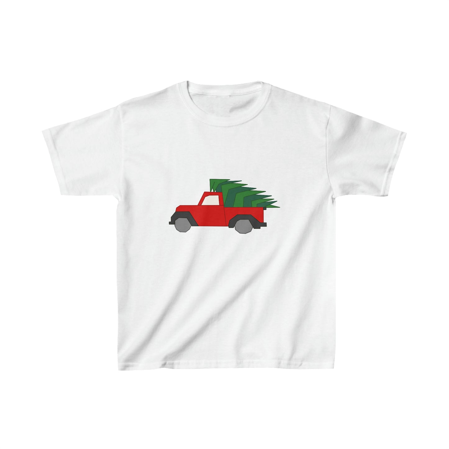 Little Red Christmas Truck Kids Heavy Cotton™ Tee