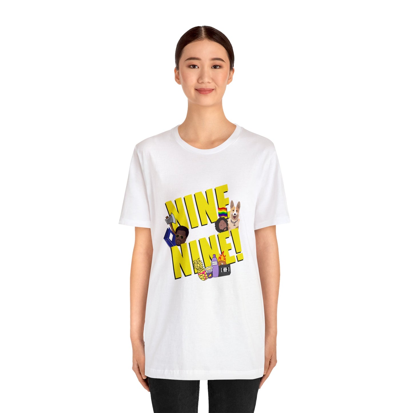 Nine-Nine Loose Fit Jersey Short Sleeve Tee