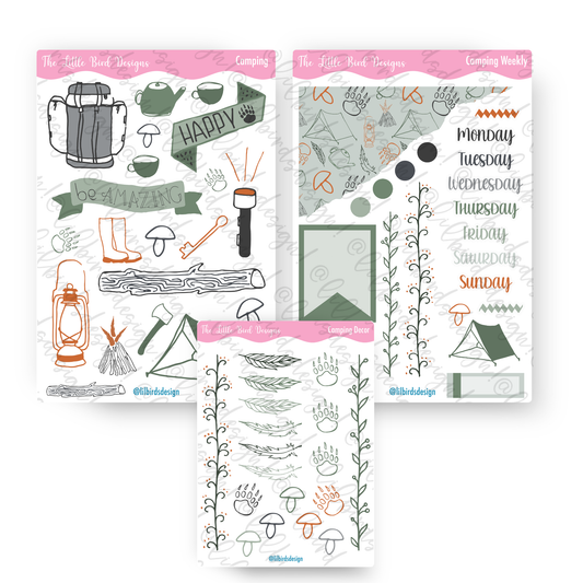 Camping Stickers – Sticker Bundle