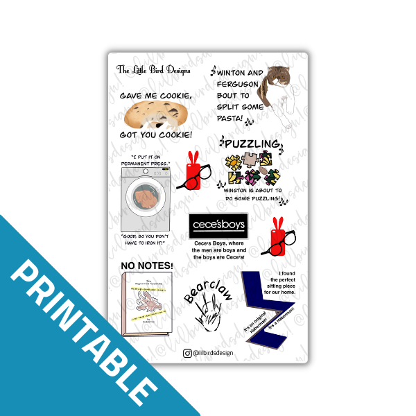 PRINTABLE - Hey Girl Sticker Set