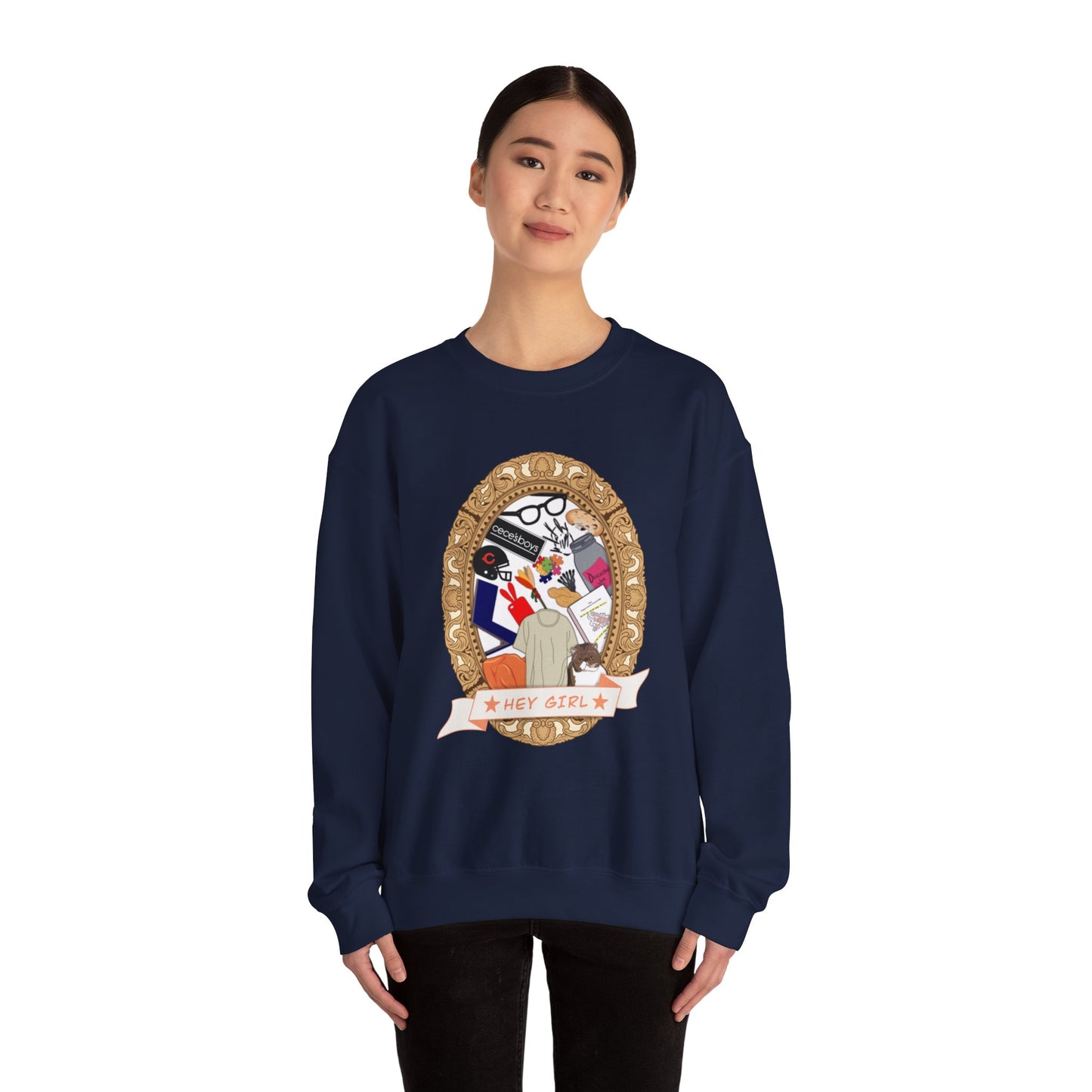 Hey Girl Heavy Blend™ Crewneck Sweatshirt