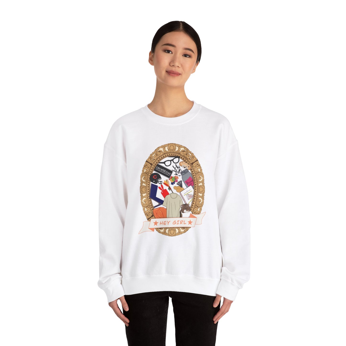 Hey Girl Heavy Blend™ Crewneck Sweatshirt