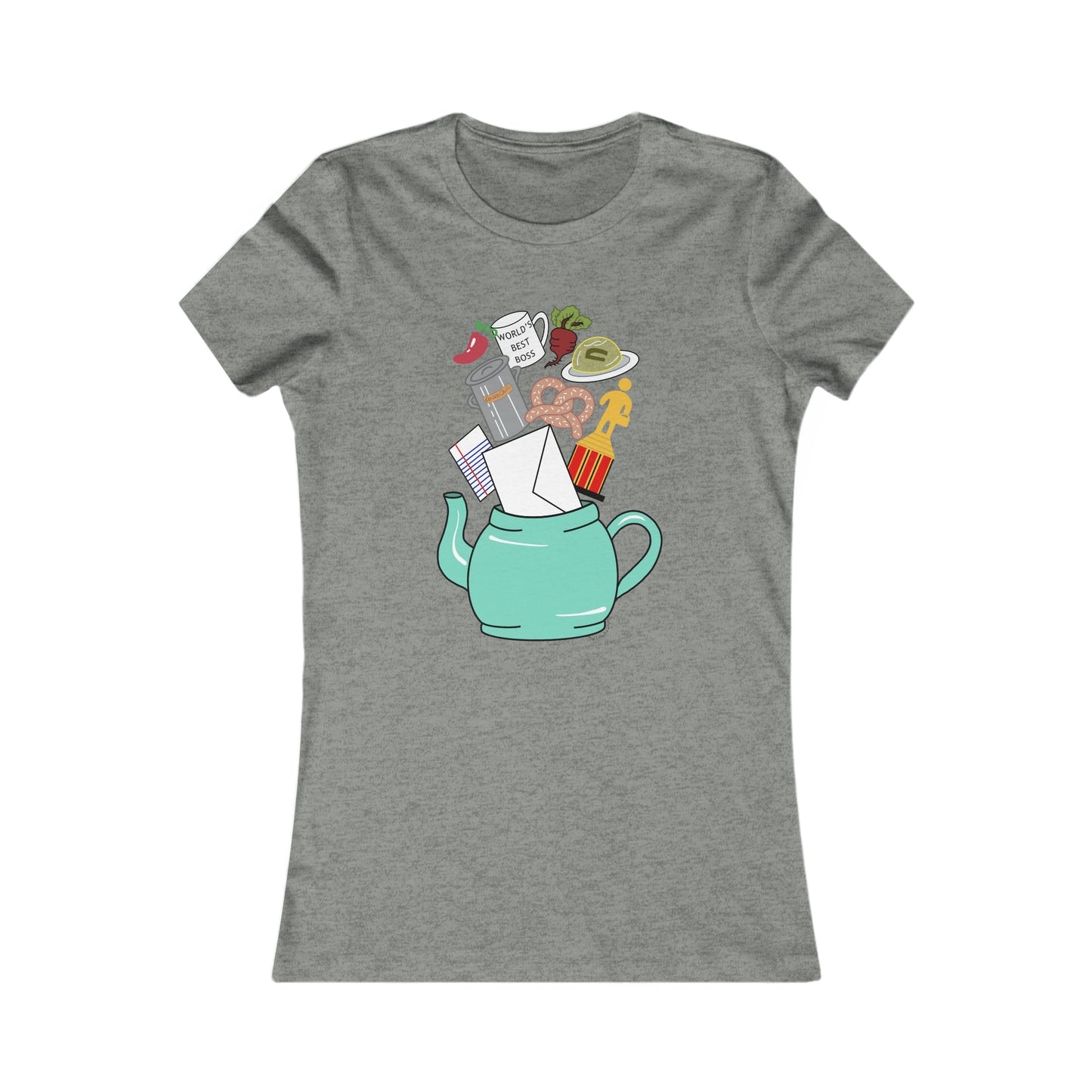Office Teapot Fitted Tee