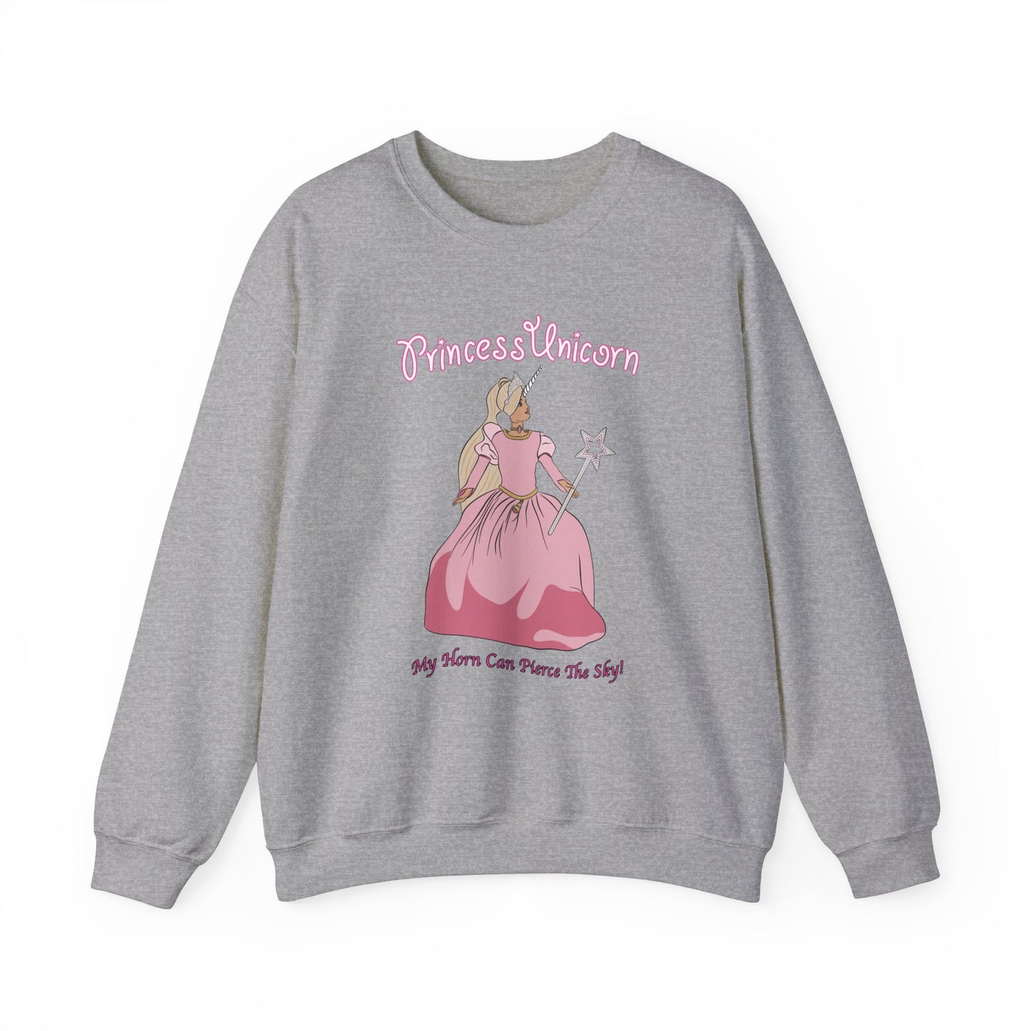 White Princess Unicorn Heavy Blend™ Crewneck Sweatshirt