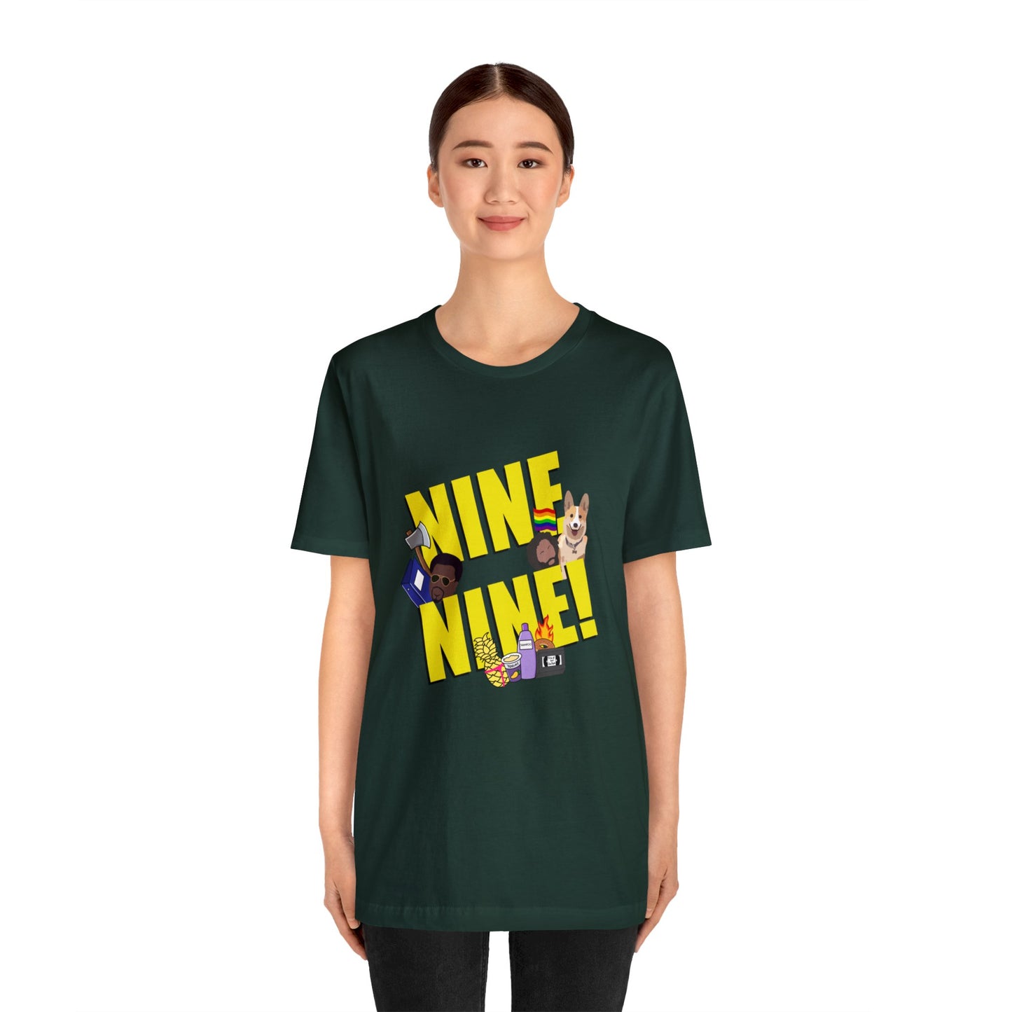 Nine-Nine Loose Fit Jersey Short Sleeve Tee