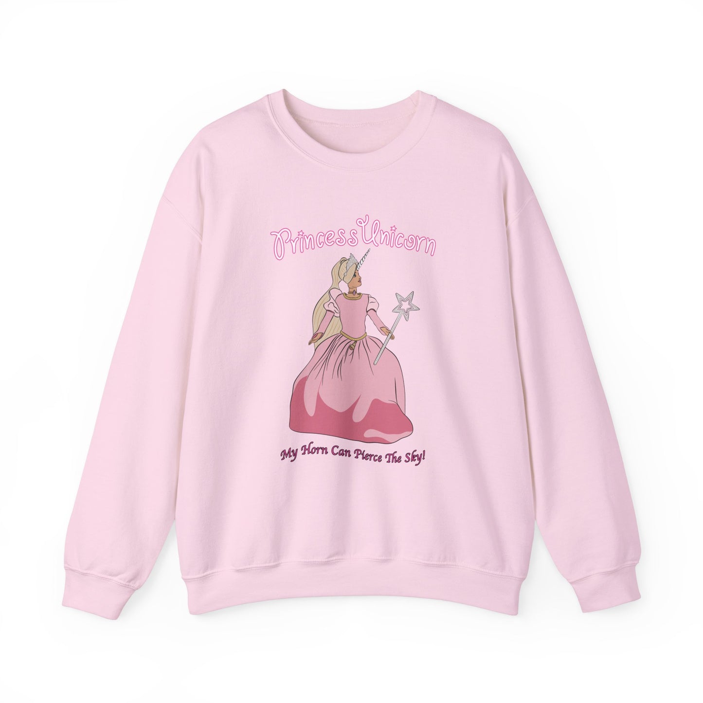 White Princess Unicorn Heavy Blend™ Crewneck Sweatshirt