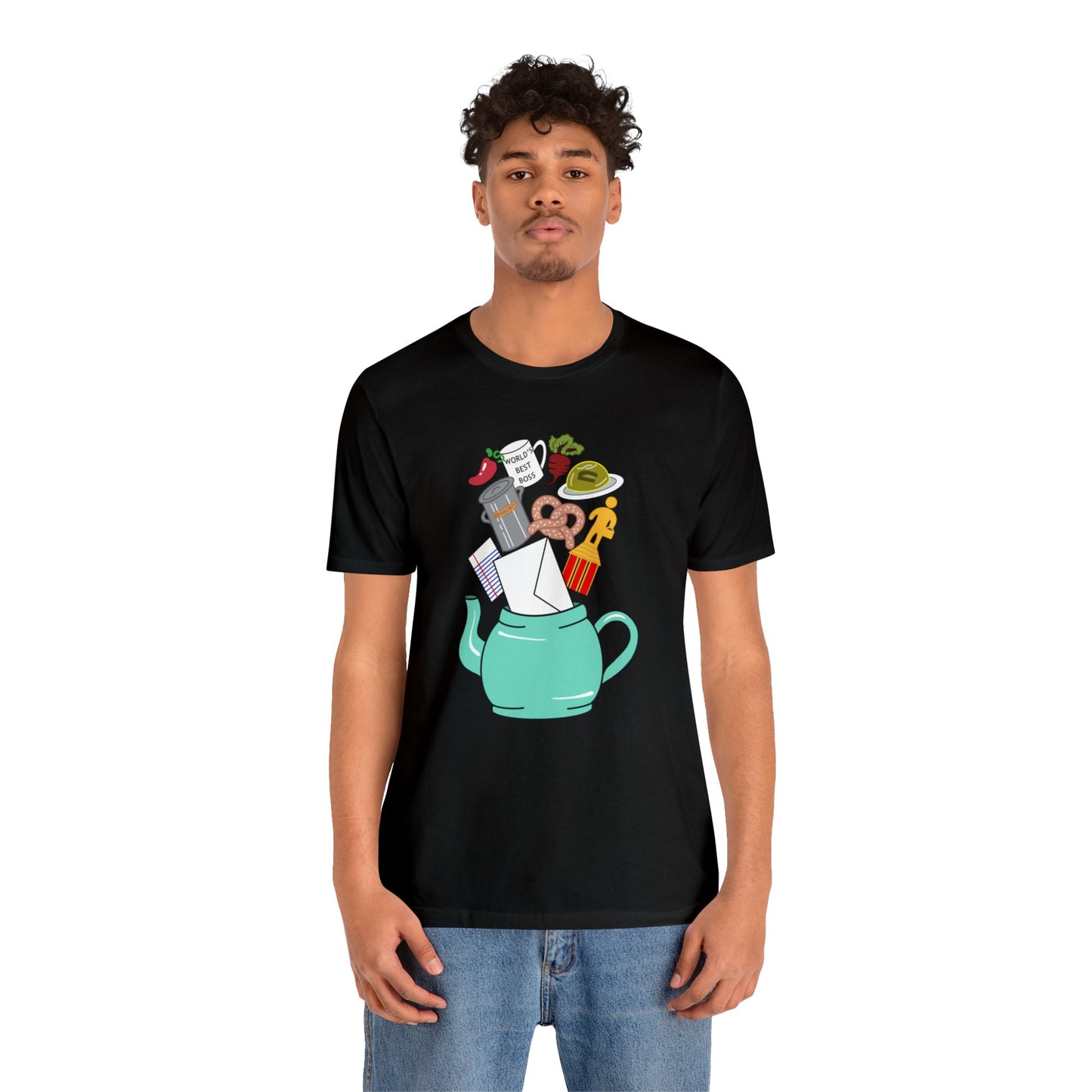 Office Teapot Loose Fit Jersey Short Sleeve Tee