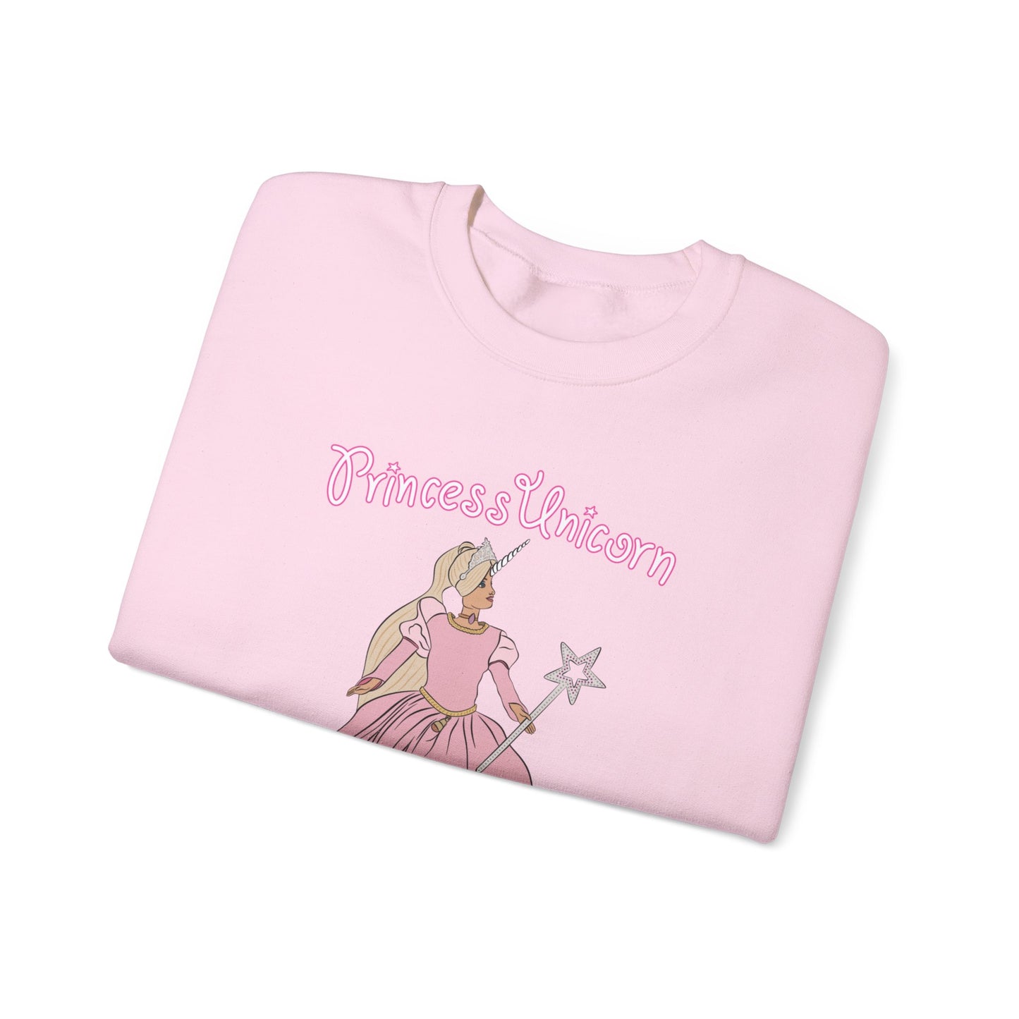 White Princess Unicorn Heavy Blend™ Crewneck Sweatshirt