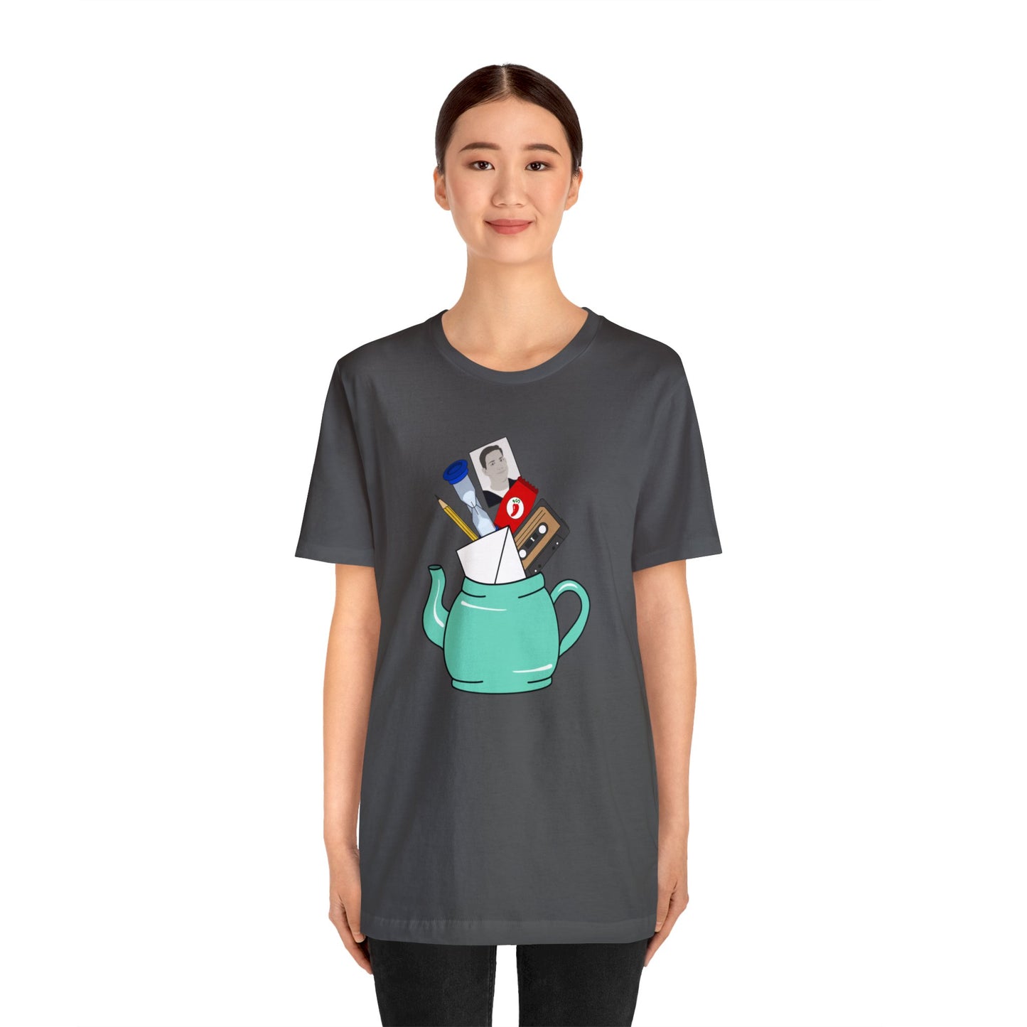 Pam's Secret Santa Teapot Loose Fit Jersey Short Sleeve Tee