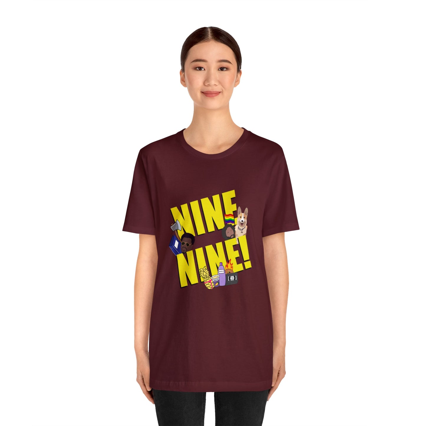 Nine-Nine Loose Fit Jersey Short Sleeve Tee