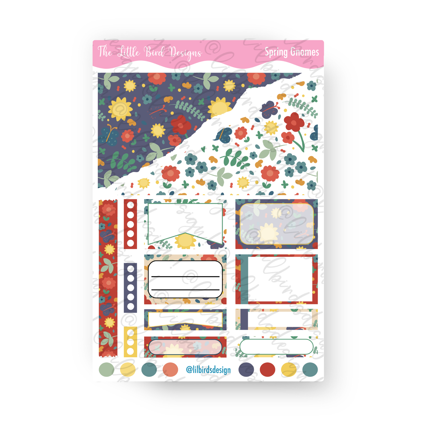 Spring Gnomes Passion Planner Daily – Sticker Bundle